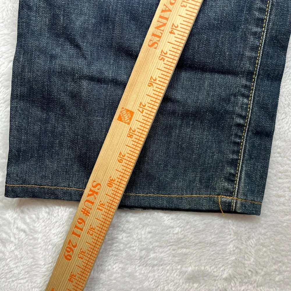 Vintage Lucky Brand Bootleg Jeans Men's Blue Wash Denim USA Made - 32X30.5‎